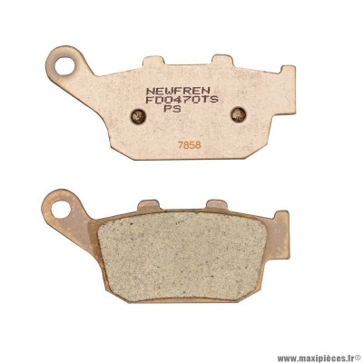 Plaquette de frein marque Newfren pour moto honda 500 cb f > 2013 ar cmx rebel > 2017 ar 650 cbr r > 2019 ar / kawasaki 900 z > 2017 ar / suzuki 650 sfv gladius 2009-2016 ar (fd0470ts) (touring metal fritte)