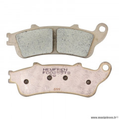 Plaquette de frein marque Newfren pour maxi-scooter honda 125 foresight 2003-2007 avant, 250 foresight 1999-2007 avant, 1100 cbr après 1997 arrière, 800 vfr 1998-2002 arrière / peugeot 250 sv après 2001 avant (fd0255ts) (touring metal fritte)