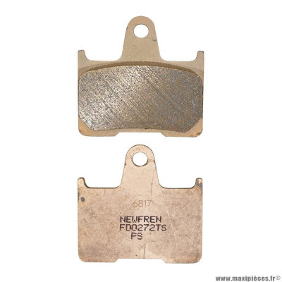 Plaquette de frein marque Newfren pour moto suzuki 1000 gsx-r 2004-2006 arrière / kawasaki zx-7rr ninja 1996-2002 arrière / honda 750 vt c shadow 2010-2014 arrière (fd0272ts) (touring metal fritte)