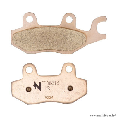 Plaquette de frein marque Newfren pour moto mbk 50 x-power 1990-2002 avant / yamaha 50 tzr 1990-2002 avant / honda 125 cb f après 2015 avant / suzuki 125 uh burgman après 2015 avant (fd0163ts) (touring metal fritte)
