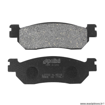 Plaquette de frein marque Polini pour maxi-scooter mbk 250 skyliner arrière, 125 cityliner arrière / yamaha 250 majesty arrière, 250 x-city arrière, 125 xmax arrière, 250 xmax arrière (l 100mm - h 31.5mm - p 9mm) (174.0022) (original)