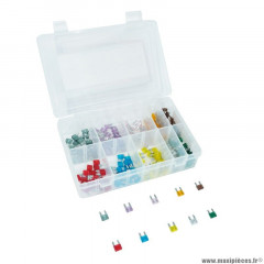 Fusible plat enfichable miniature 2 - 3 - 4 - 5 - 7,5 - 10 - 15 - 20 - 25 - 30a (assortiment) (coffret de 200 pièces)