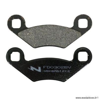 Plaquette de frein marque Newfren pour quad polaris 400 sportsman après 2001 avant, 350 sportsman 4x4 après 1993 avant, 700 sportsman 4x4 après 2002 avant (l 97mm - h 39mm - p 7mm) (fd0302bv) (off road atv organique)