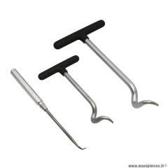 Outil pour enlever joints, tuyaux, flexibles (115 - 150 - 165mm) (jeu de 3 outils) marque Buzzetti (4943)