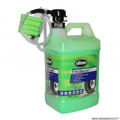 Liquide anti-crevaison preventif pour pneu tubeless (3,8l) avec pompe doseuse (1 gallon) -slime-