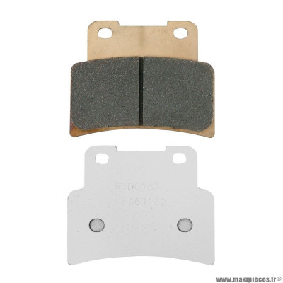 Plaquette de frein marque Carbone Lorraine pour moto aprilia 750 dorsoduro après 2008 avant, 750 shiver après 2007 avant, 850 mana après 2007 avant / yamaha 125 yzf, 125 mt avant (1 jeu de 2 plaquettes) (1187 xbk5 sport metal fritte)