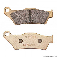 Plaquette de frein marque Carbone Lorraine pour moto ktm 400-600-620-640 lc4 av / husqvarna 250-350-410-570-610 te av / moto-guzzi 1200 griso norge ar -s herco 250-300-450-510 se av (1 jeu de 2 plaquettes) (2352 a3+ touring metal fritte)