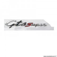 Logo ''gts super'' d'aile arrière droite origine piaggio pour maxi-scooter 125-300 vespa gts 2016-2020 (2H001664)