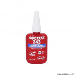 Frein filet normal marque Loctite 243 à resistance moyenne (flacon 24 ml sous blister)