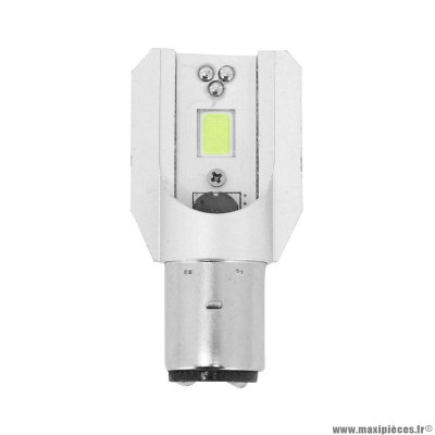 Ampoule à led 12v 10w culot ba20d 2400 lumens 3000-8500k éclairage blanc smd avec radiateur (code-phare) marque Replay