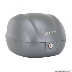 Top case 32l origine piaggio pour scooter 50-125 primavera après 2012 gris 707-c