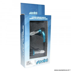 Protections de levier x2 marque Polini gp alu + nylon bleu 18-20mm (341.0034)