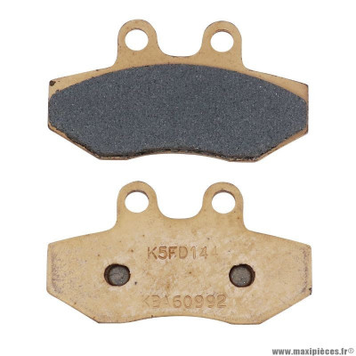 Plaquette de frein marque Carbone Lorraine pour moto aprilia 125 classic après 1996, pegaso 1990-1991 avant, red-rose après 1990 avant, tuareg après 1990 avant / rieju 125 mrx 2002-2008 avant (1 jeu de 2 plaquettes) (1144 s4)