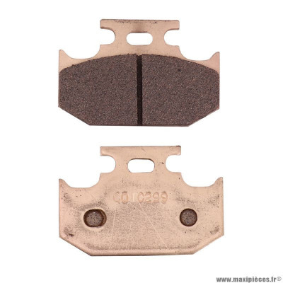 Plaquette de frein marque Carbone Lorraine pour moto kawasaki 125-250 kdx 125-250-500 kx / suzuki 125-250 rm 250-350-650 dr / yamaha 125-250-400-500 wr 125-250-400 yz 125-250-400-500 wr ar (1 jeu de 2 plaquettes) (2299 x59 cross metal fritte)
