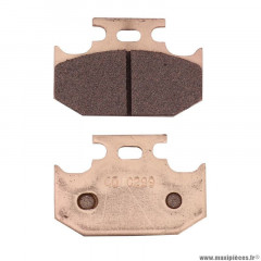 Plaquette de frein marque Carbone Lorraine pour moto kawasaki 125-250 kdx 125-250-500 kx / suzuki 125-250 rm 250-350-650 dr / yamaha 125-250-400-500 wr 125-250-400 yz 125-250-400-500 wr ar (1 jeu de 2 plaquettes) (2299 x59 cross metal fritte)