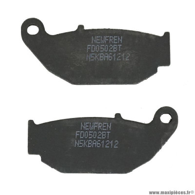 Plaquette de frein marque Newfren pour moto benelli 125 tnt > 2018 ar / honda 125 cb r > 2018 ar 300 cbf > 2019 ar 125 z monkey 2014-2018 ar / suzuki 125 gsx-r > 2017 ar (fd0502bt) (touring organique)