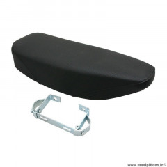 Selle mobylette biplace avec petits trous sur le dessus noir