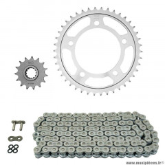 Kit chaine pour moto honda 600 cb f hornet 1998-2006, 600 cb fa hornet abs 2000-2004 525 15x42 (diamètre couronne 112-138-12.25) (démultiplication origine) marque Afam