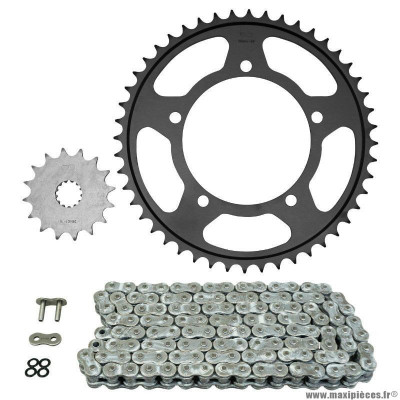 Kit chaine pour moto suzuki 600 gsr 2006-2010 525 16x48 (diamètre couronne 120-140-10.25) (démultiplication origine) marque Afam