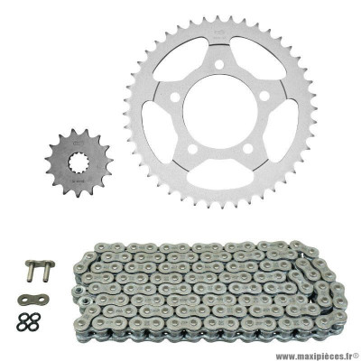 Kit chaine pour moto suzuki 650 sv s 1999-2007 525 15x44 (diamètre couronne 87-110-10.5) (démultiplication origine) marque Afam