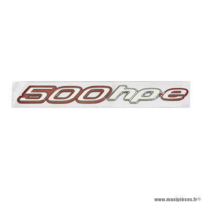 Logo ''500hpe'' origine piaggio pour maxi-scooter 500 mp3 maxi sport après 2018 (2H002531)