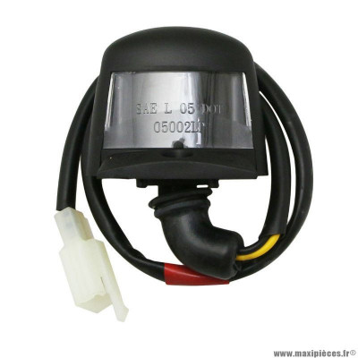 Feu éclairage plaque origine piaggio pour scooter 50 zip après 2018