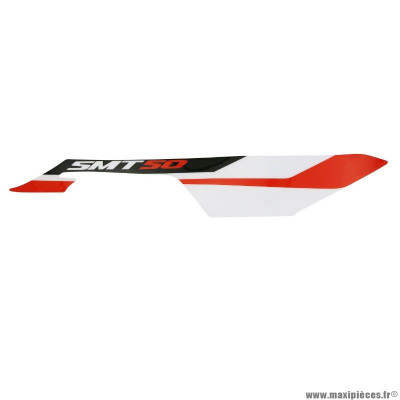 Logo aile arrière droite (rouge-noir-blanc) origine piaggio pour 50 à boite gilera 50 smt, rcr après 2018 (2H002136)