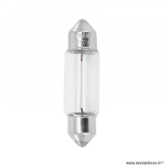 Ampoule standard 12v 5w culot sv8,5-8 (11x35) norme c5w navette blanc (feu arrière+stop) marque Osram