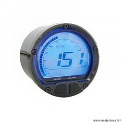 Compte tours marque Koso digital dl-02r noir 0 à 20 000 trs + thermometre 0 à 250°c + horloge