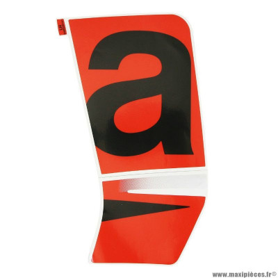 Logo face avant gauche origine piaggio pour scooter aprilia 50 sr motard après 2018 blanc 544-rouge 85-a (2H002291000A1)