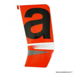 Logo face avant gauche origine piaggio pour scooter aprilia 50 sr motard après 2018 noir 85-b (2H002291000A2)