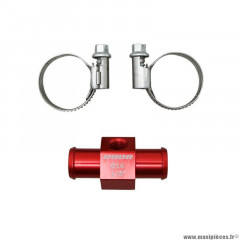 Adaptateur de refroidissement marque Voca Racing t-link 16mm 1-8'' couleur rouge