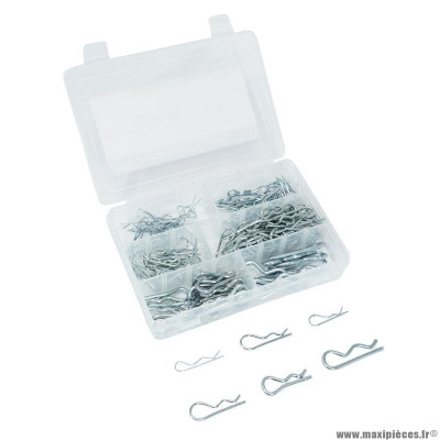 Goupille clips beta-r 6 tailles (assortiment) (boite de 150 pièces)