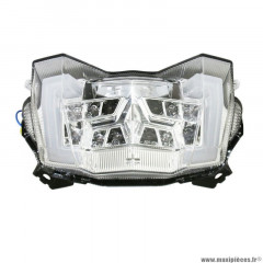Feu arrière pour moto yamaha 900 mt-09 après 2017 transparent à leds avec clignotant intégré -avoc-