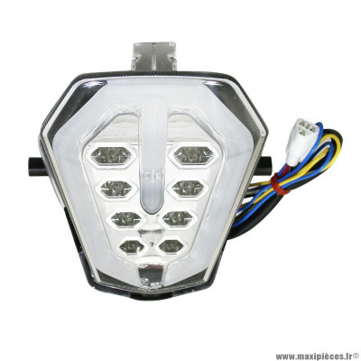 Feu arrière pour moto suzuki 1000 gsx-r après 2017 transparent à leds avec clignotant intégré -avoc-