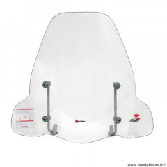 Pare brise pour scooter yamaha 50 neos après 2007 / mbk 50 ovetto après 2007 transparent fixation peinte (h 700mm - l 740mm) marque Faco