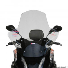 Pare brise pour maxi-scooter yamaha 125 tricity après 2014 transparent avec serigraphie fixation peinte (h 700mm - l 660mm) marque Faco