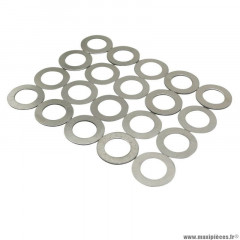 Rondelle de calage (16x27) axe de pédalier pour mobylette mbk 51, 50, 41, 40 (assortiment 20 pieces)