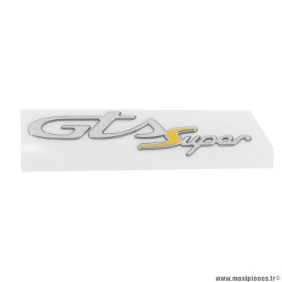 Logo ''gts super'' origine piaggio pour maxi-scooter vespa 125-300 gts (2H003199000A2)