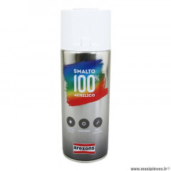 Bombe de peinture marque Arexons acrylique 100 blanc electro aérosol 400 ml (3596)