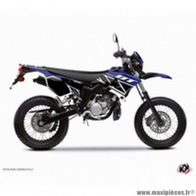 Kit Déco autocollant-sticker replica bleu pour 50 à boite yamaha 50 dt 2007-2011 - kutvek