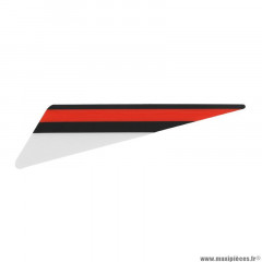 Logo droite de garde boue avant rouge-noir origine piaggio pour 50 à boite gilera 50 smt, rcr après 2018 (2H003066)