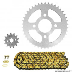 Kit chaine pour moto skyteam 50 skymax 2010-2015 428 13x42 (diamètre couronne 50-80-10.25) (démultiplication origine) marque Afam
