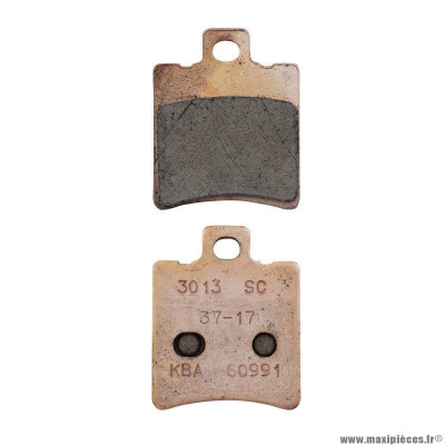 Plaquette de frein marque Carbone Lorraine pour scooter mbk 50 booster avant, nitro avant / yamaha bws avant, aerox avant / aprilia sr avant / malaguti f12 avant / peugeot buxy avant / piaggio typhoon avant (1 jeu de 2 plaquettes) (3013sc)