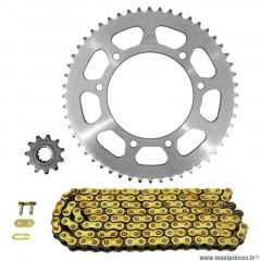 Kit chaine pour 50 à boite rieju 50 mrt sm 2009-2017 420 11x52 (diamètre couronne 105-125-8.5) (démultiplication origine) marque Afam