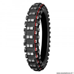 Pneu moto 19p 100-90-19 marque Mitas cross terra force-mx mh medium to hard rear tt 57m (nhs)