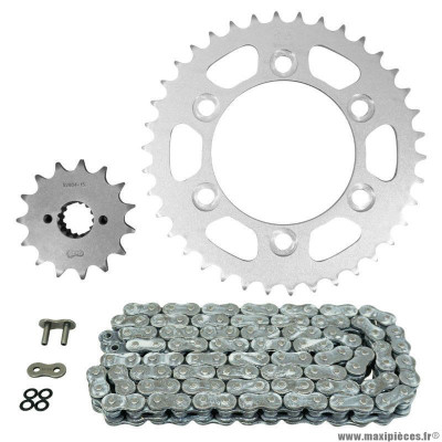 Kit chaine pour moto ducati 600 monster 1993-1994 520 15x38 (diamètre couronne 100-124-11) (démultiplication origine) marque Afam