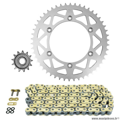 Kit chaine pour moto gas gas 300 ec f enduro 2013 520 13x50 (diamètre couronne 136-156-8.5) (démultiplication origine) marque Afam