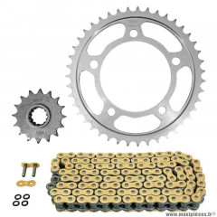 Kit chaine pour moto honda 900 cb f hornet 2002-2007 530 16x43 (diamètre couronne 112-138-12.25) (démultiplication origine) marque Afam