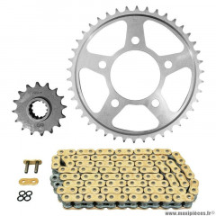 Kit chaine pour moto honda 1000 crf africa twin abs 2016-2019 525 16x42 (diamètre couronne 80-110-12.5) (démultiplication origine) marque Afam